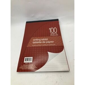 Writing Tablet Notepad‎ 100 Sheets Ruled Paper 5.75 x 8.75 Inch